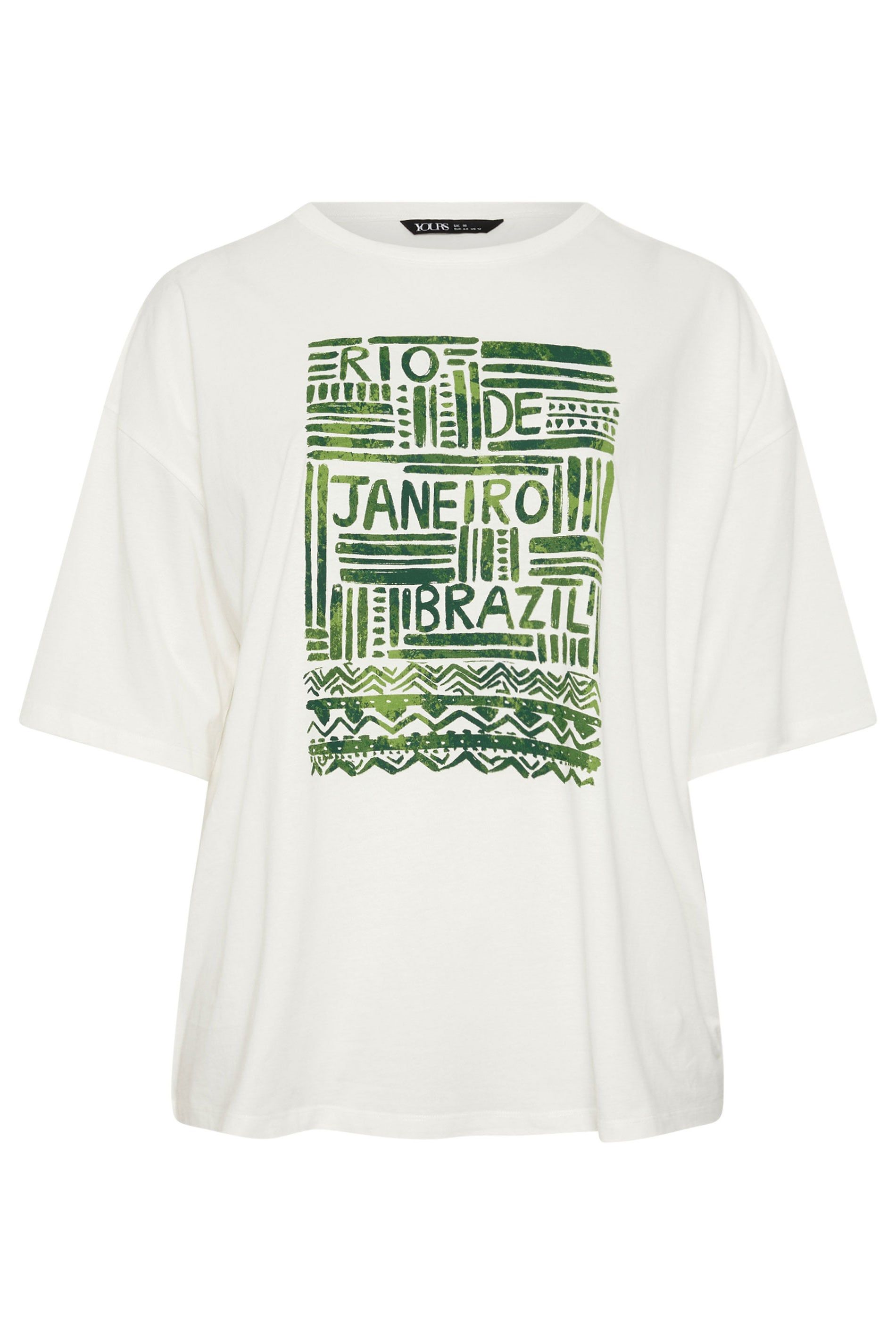 Yours Rio' Abstract Boxy T-Shirt