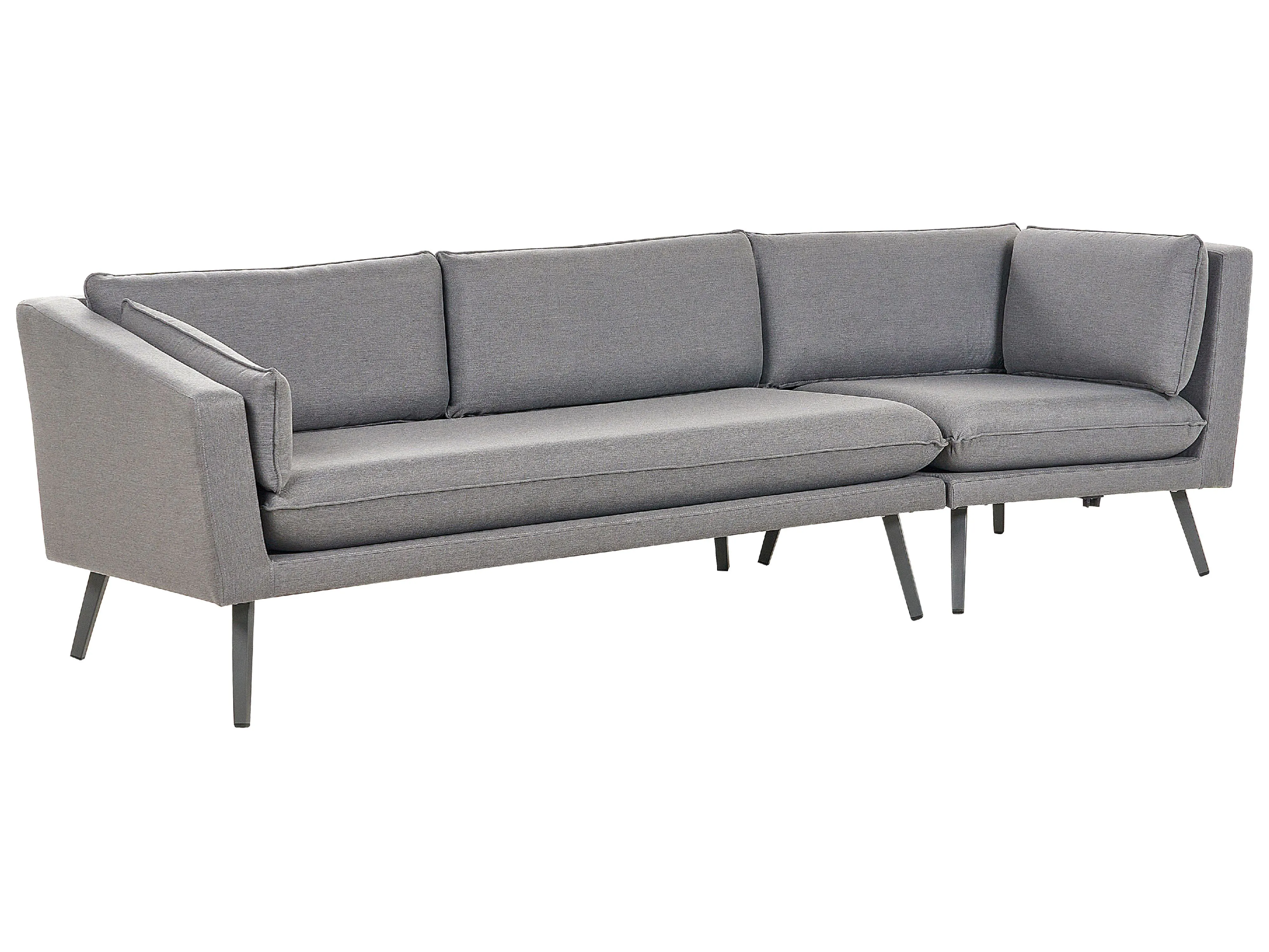 Garden Sofa 3 Seater LORETELLO Right Hand Grey