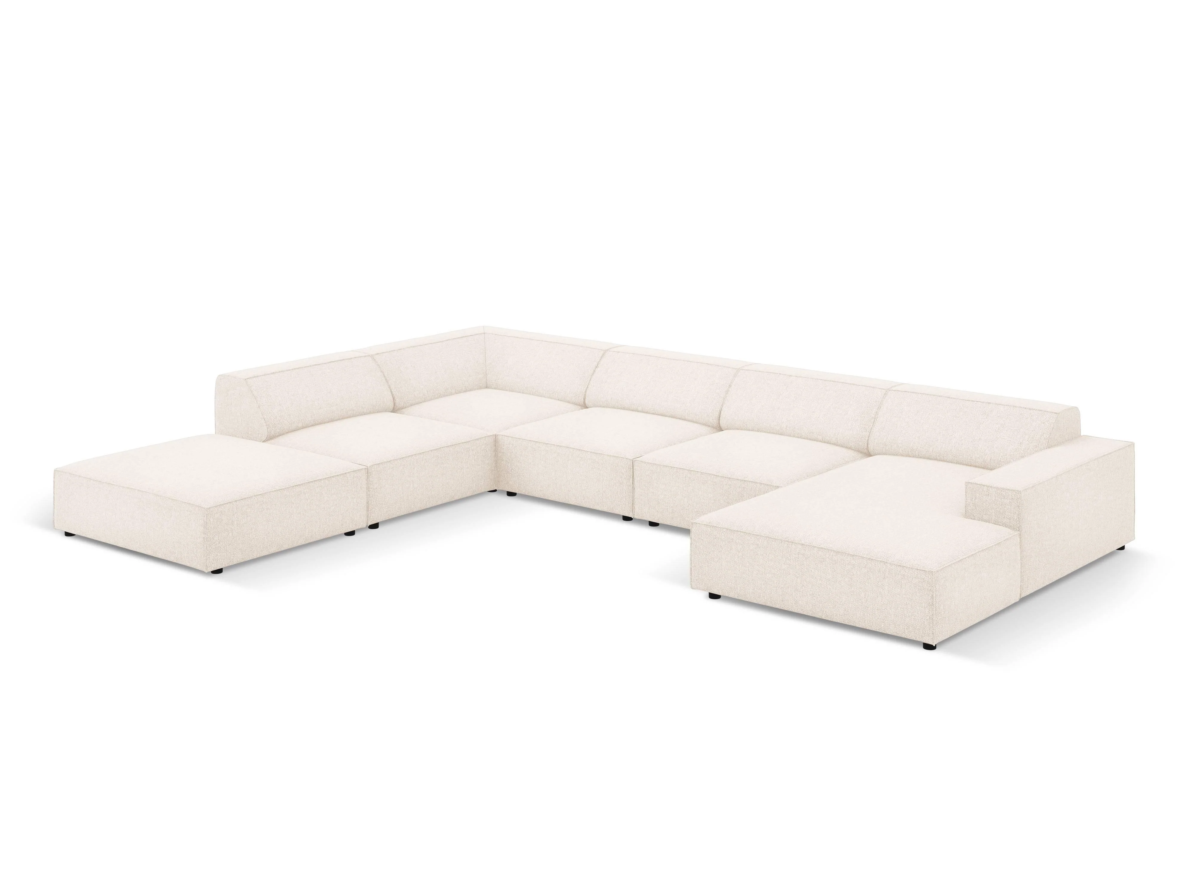 7-zitshoekbank Jodie links chenille
