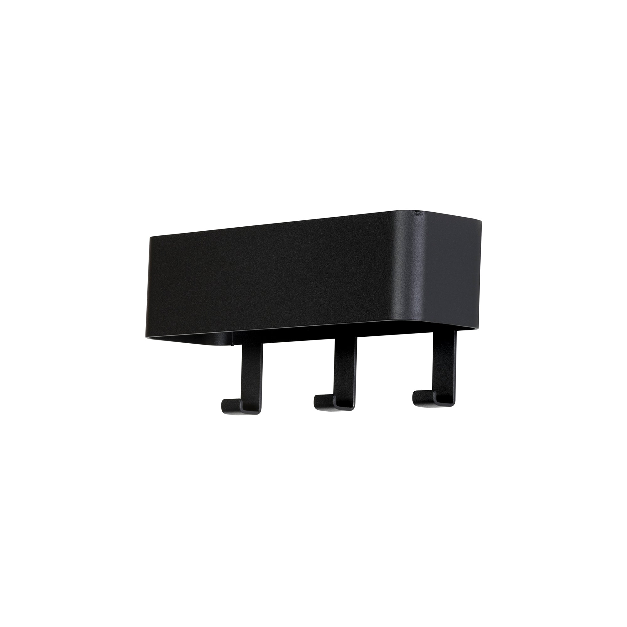 Spinder Design Dax Play 3 Wandkapstok H 12 cm - Zwart