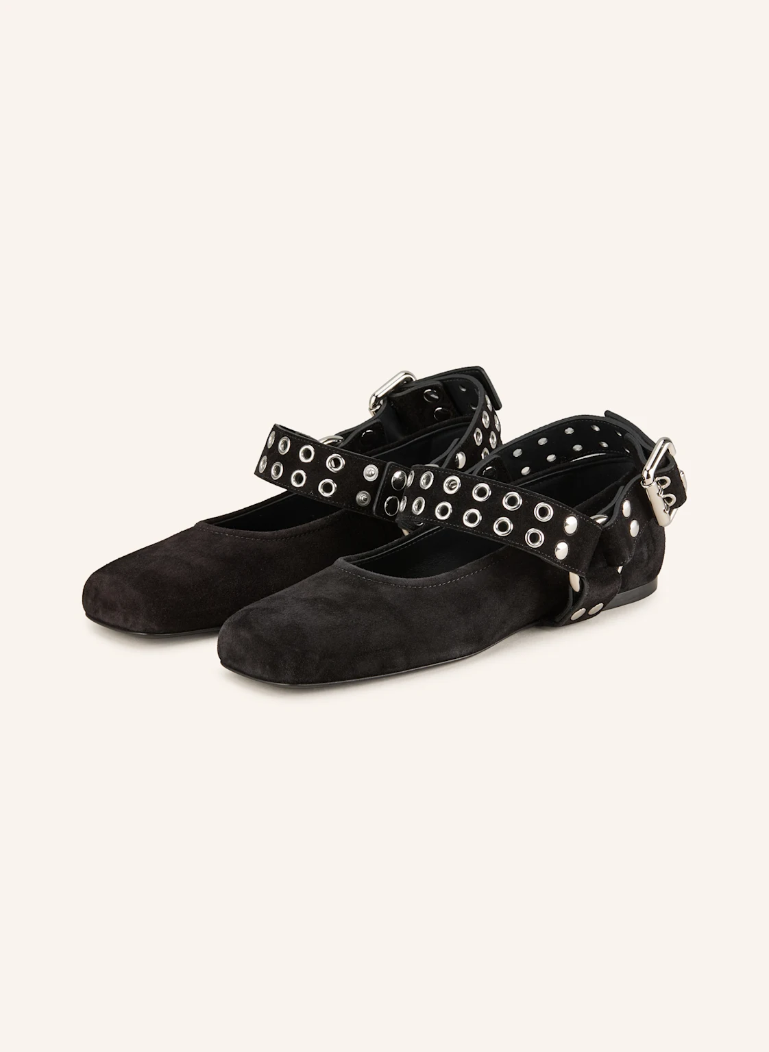 ALAÏA Mary-Jane-Ballerinas mit Nieten