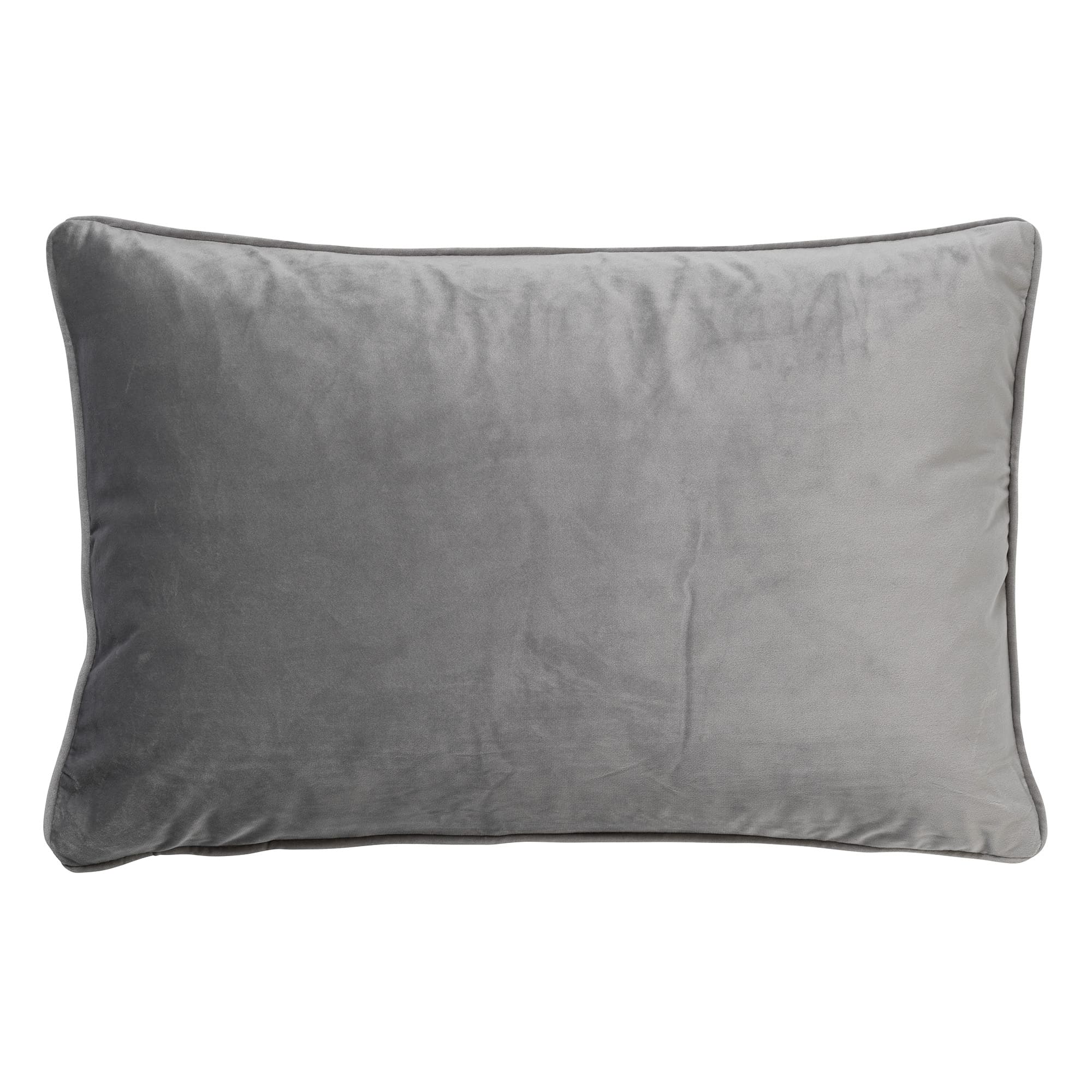 FINN - Kussenhoes 40x60 cm - velvet - effen kleur - Micro Chip - lichtgrijs