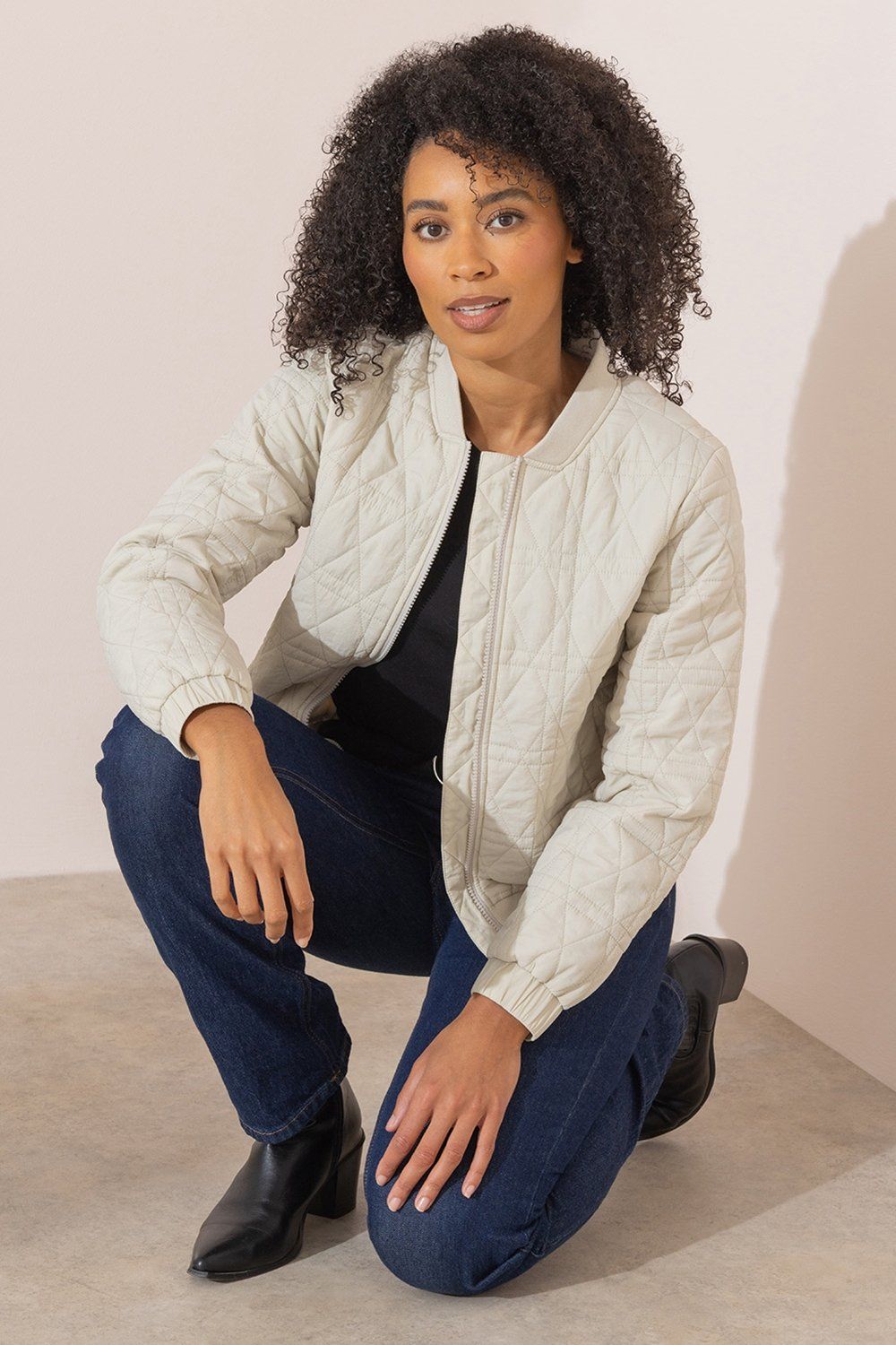 Klass. Quilted Bomber Jacket