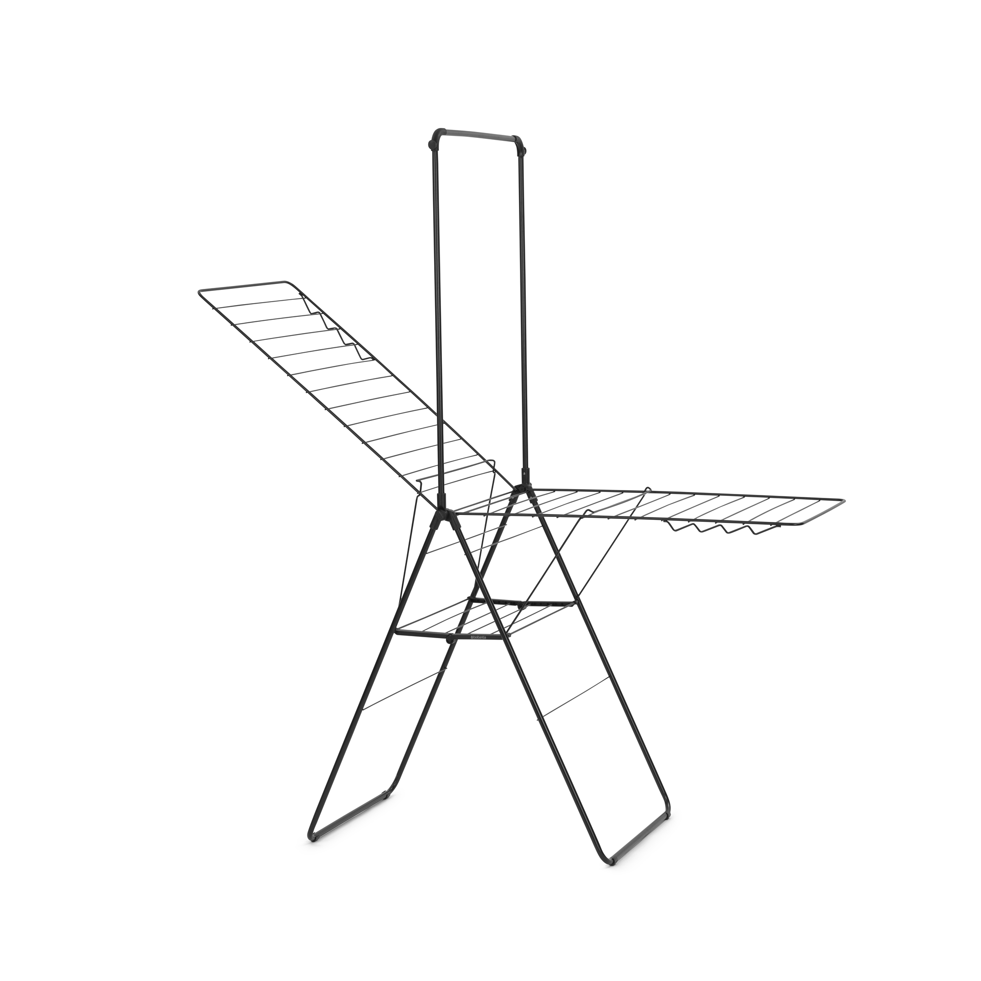 Brabantia HangOn droogrek, 25 meter met stang - Matt Black