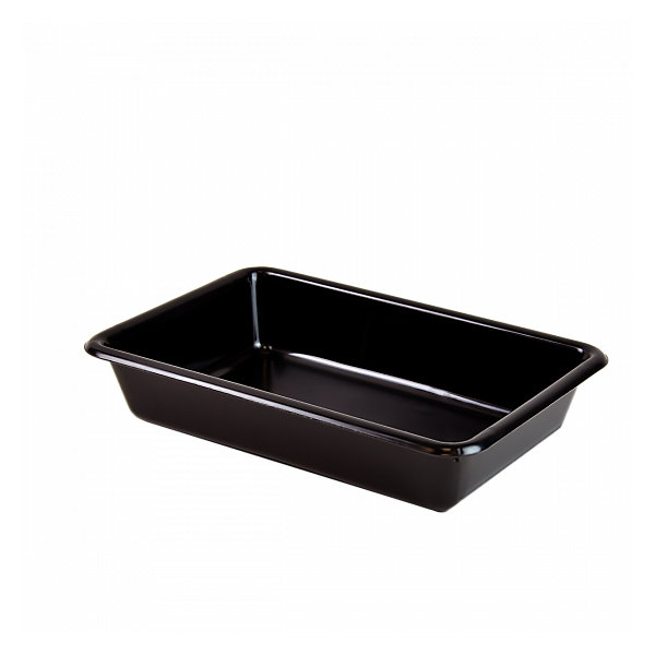 Bac alimentaire plat Noir 3 litres