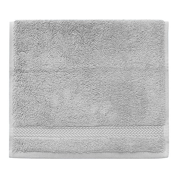 Lot de 3 serviettes invité 550 g/m² Gris Perle 30x50 cm LUXURY