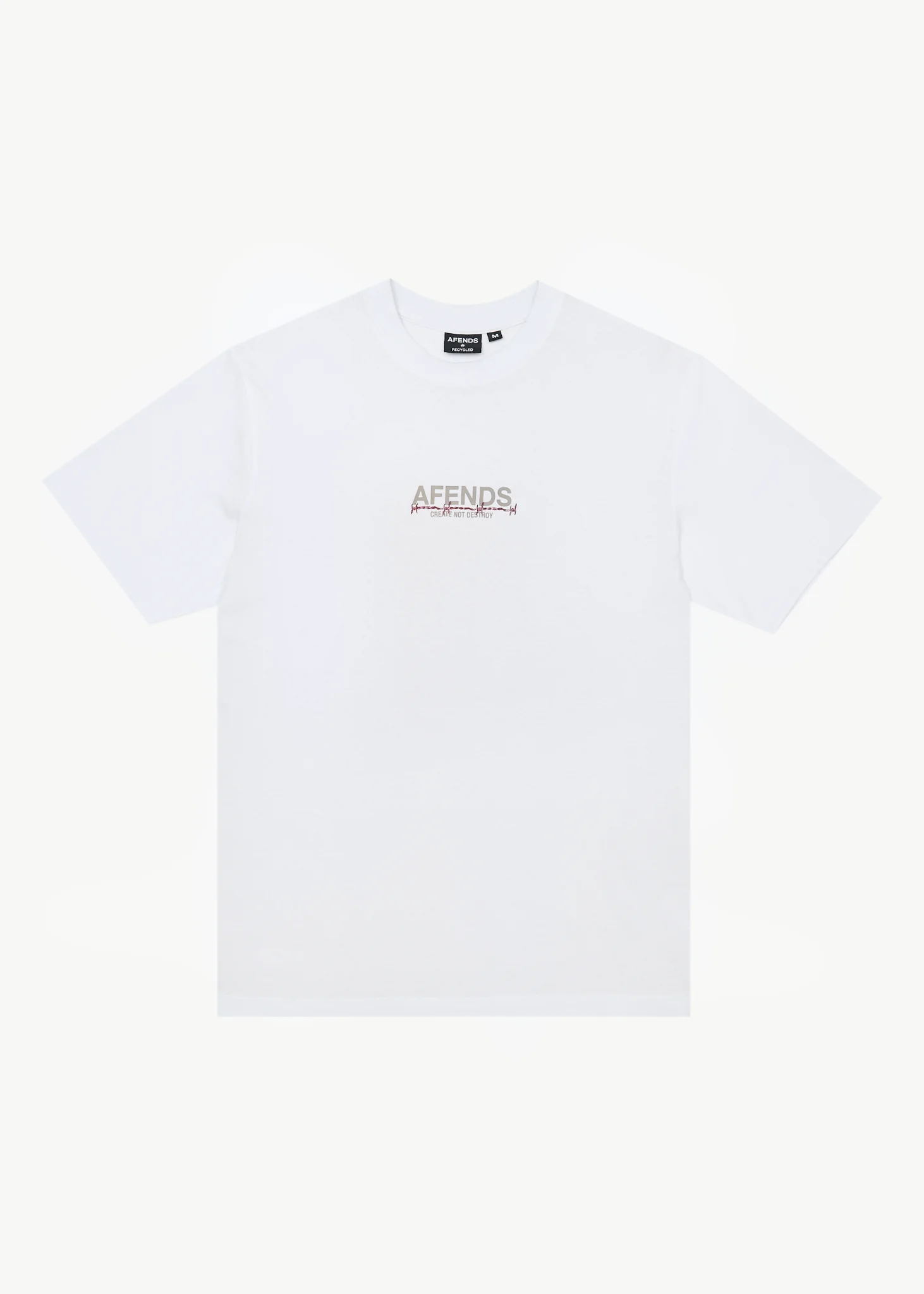 AFENDS Mens Wired - Retro Tee - White