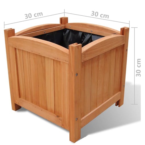 NNEVL Raised Beds 4 pcs 30x30x30 cm