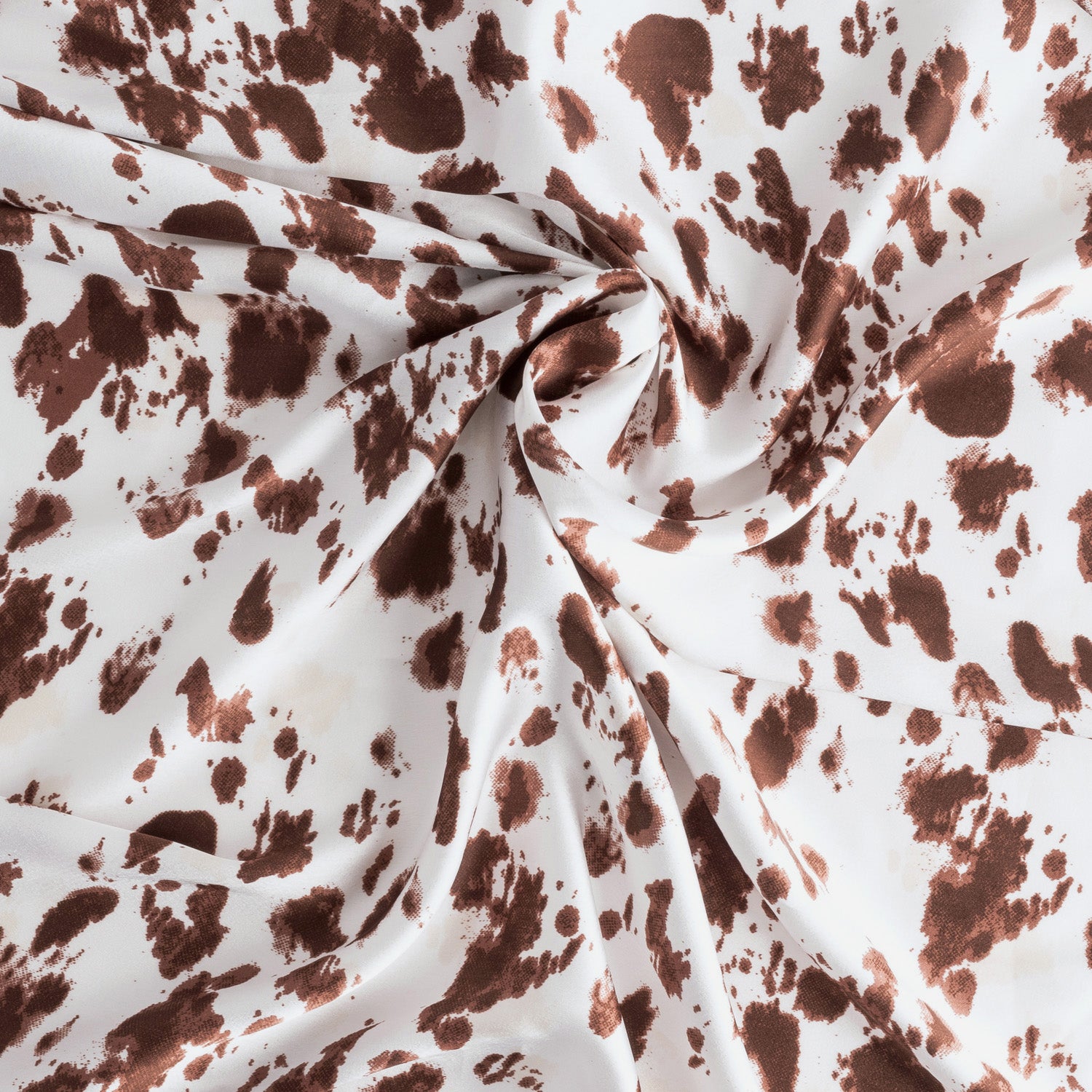 Foulard TEXTO beige motif vache