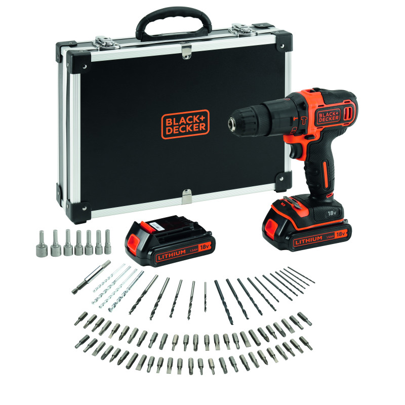 Perceuse visseuse à percussion sur batterie BDCHD18BAFC-QW 18 V BLACK DECKER