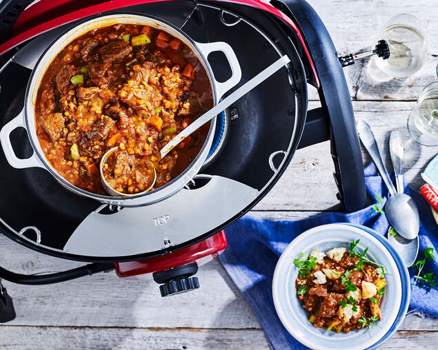 Ziggy Classic Single Burner Portable Grill LPG BBQ - Gunmetal Grey