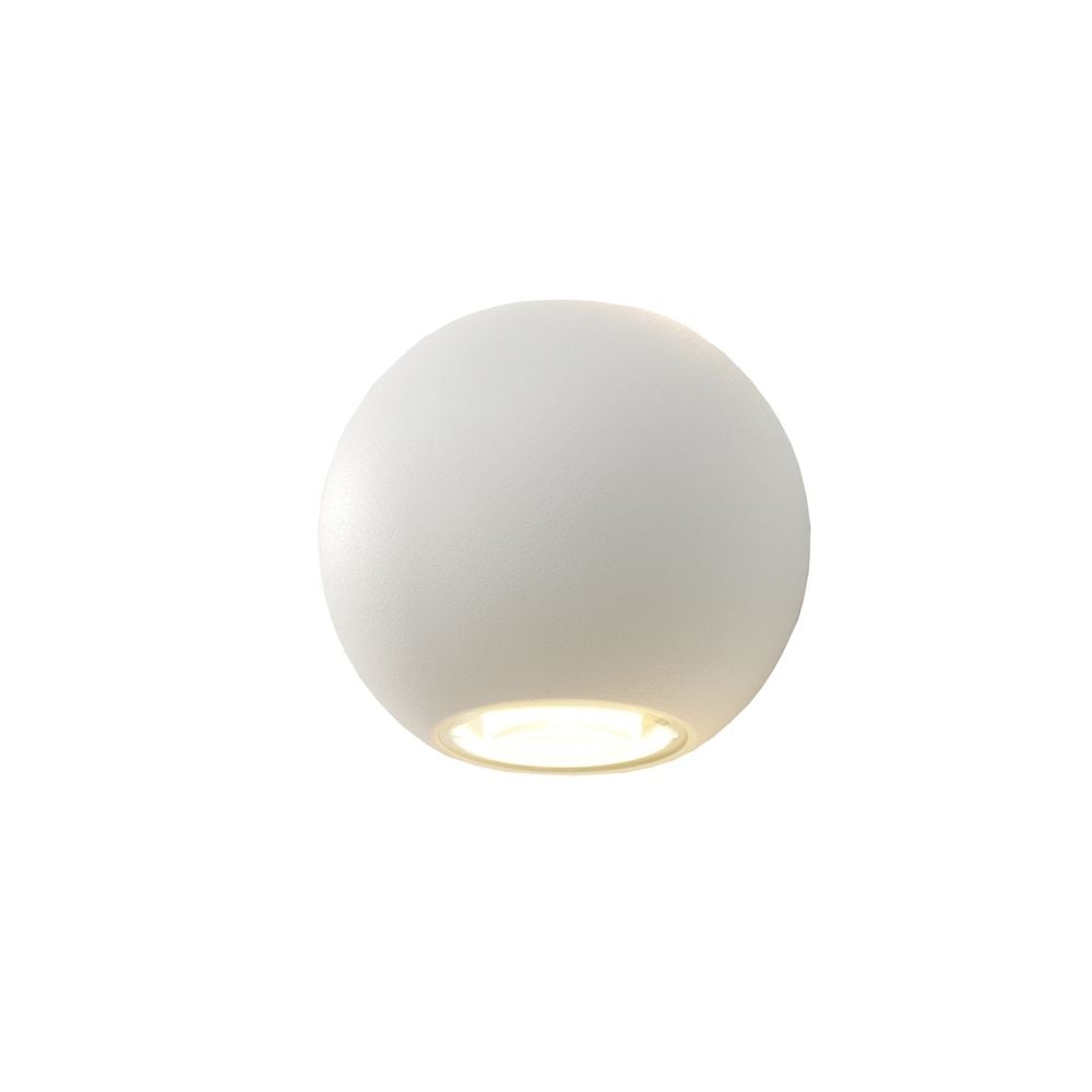 Artdelight wandlamp Denver - 2 lichts - 8.8 x 10  cm - wit