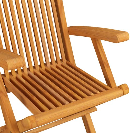 NNEVL Garden Chairs 3 pcs Solid Teak Wood