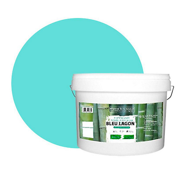 Bleu Lagon Peinture interieur exterieur aspect mat Natura - Bleu Lagon - 10L