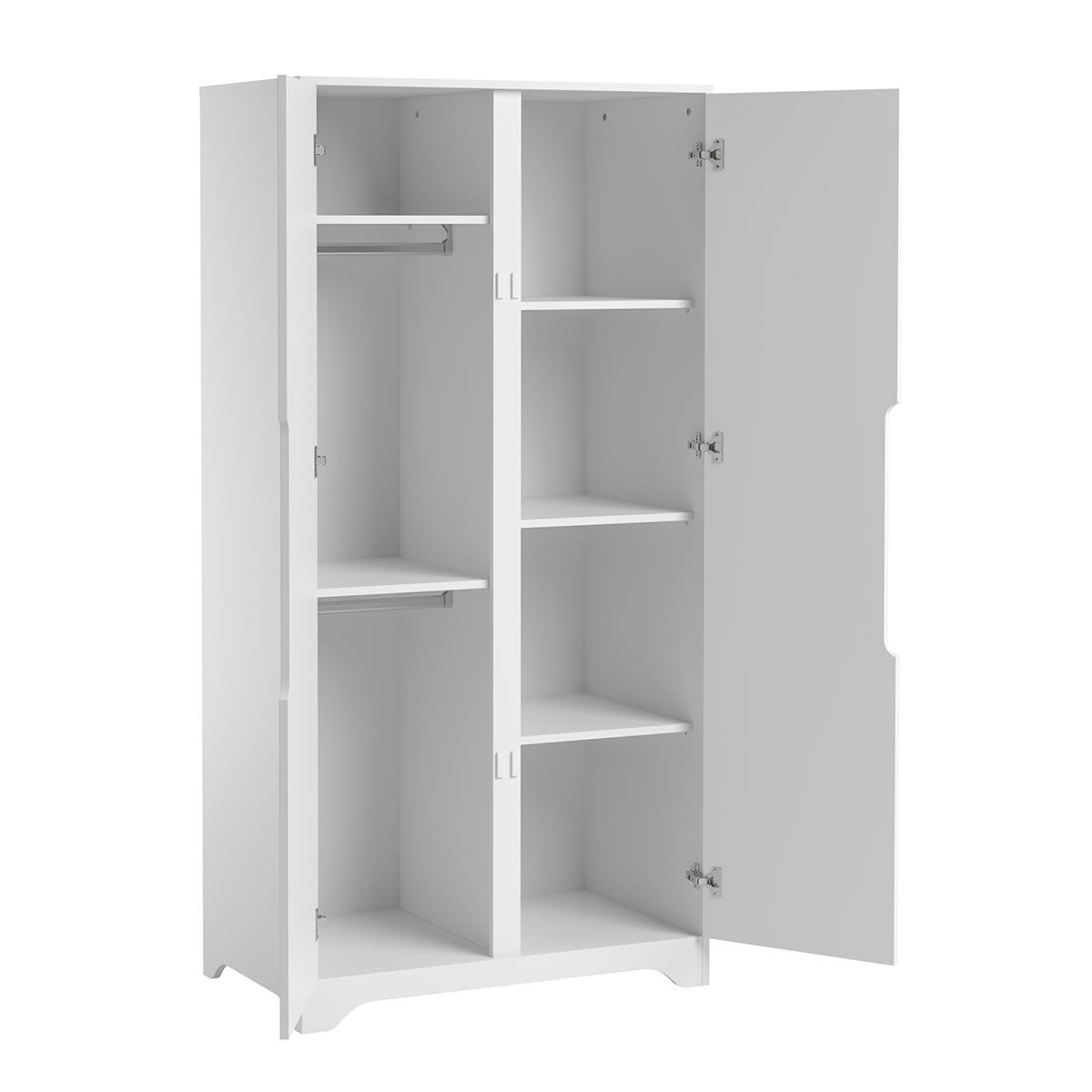 OVA - Armoire 2 portes blanc