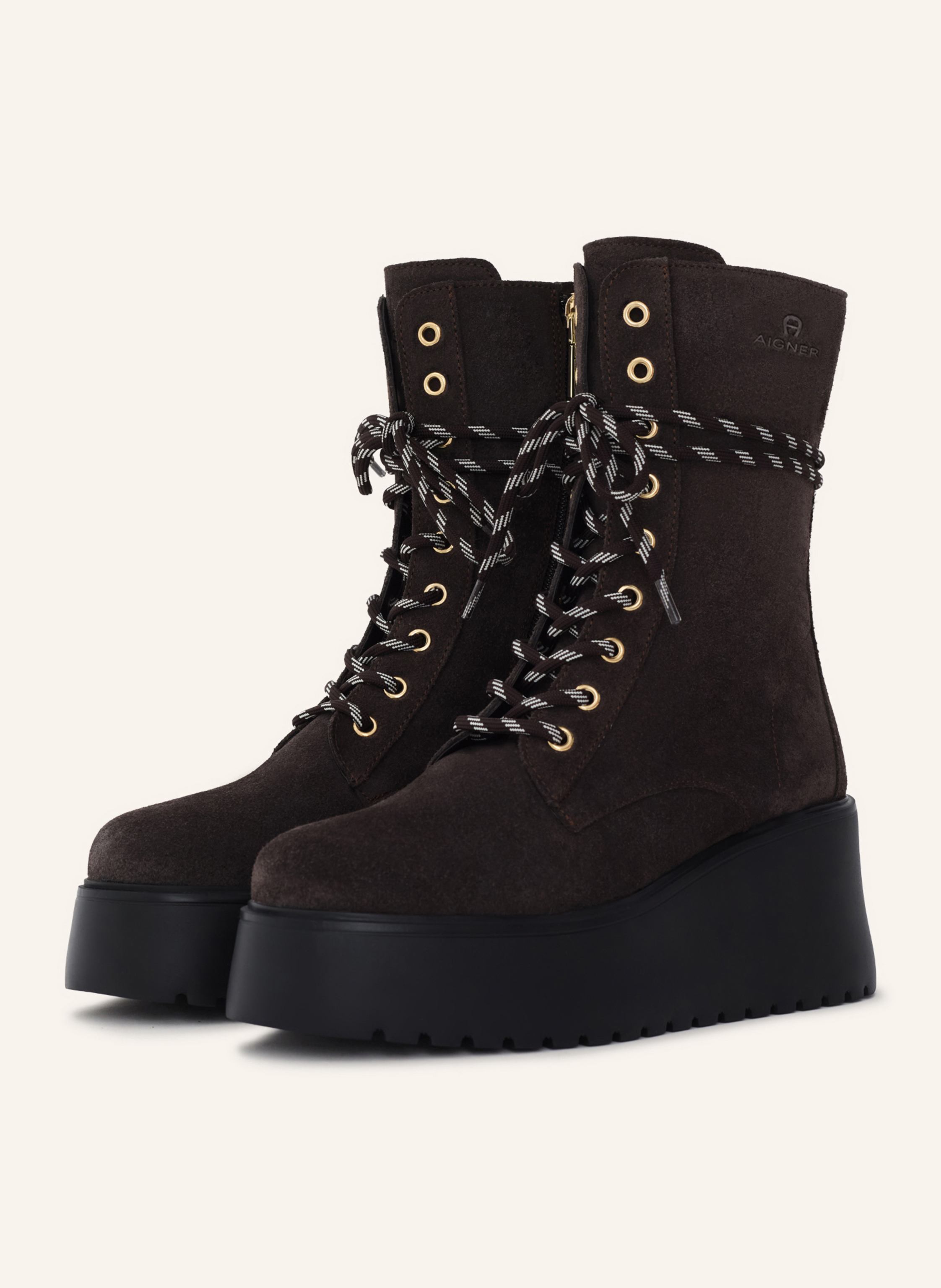 AIGNER plateau bootie with lacing Plateau Bootie 2F