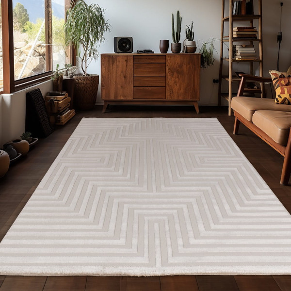 Dywan nowoczesny 3D Sahara beżowy 120 cm x 170 cm