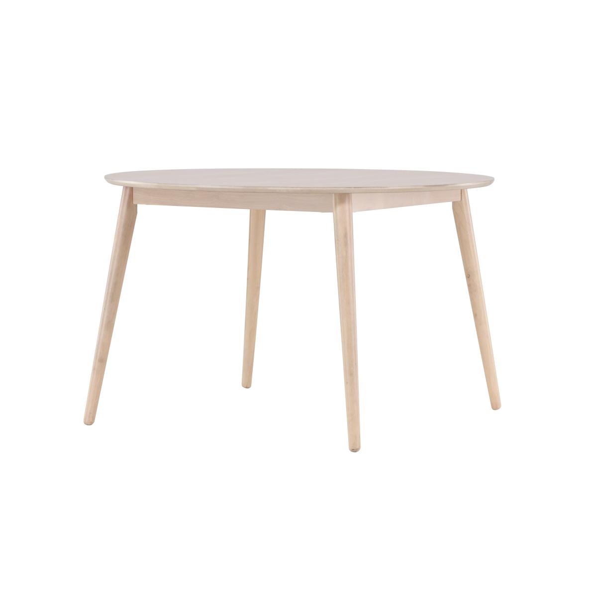 Svea - Ugo ronde eettafel - ø120 cm - rubberhout - whitewash