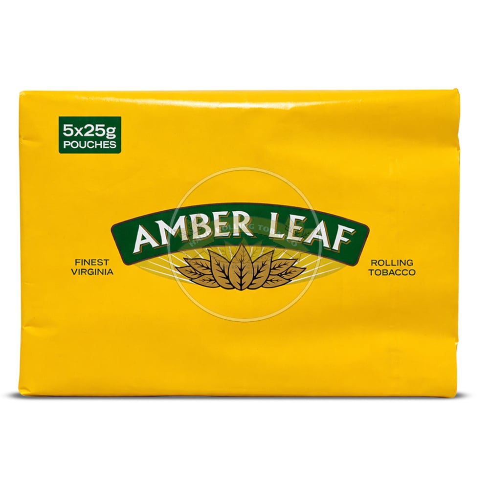 Amber Leaf 25g — Virginia,Burley Hand Rolling Tobacco in 25g Pouch Format