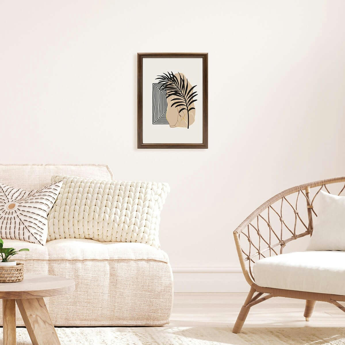 SHELTER - Cadre photo baguette arrondie ébène 20x30/A4 cm résine recyclée