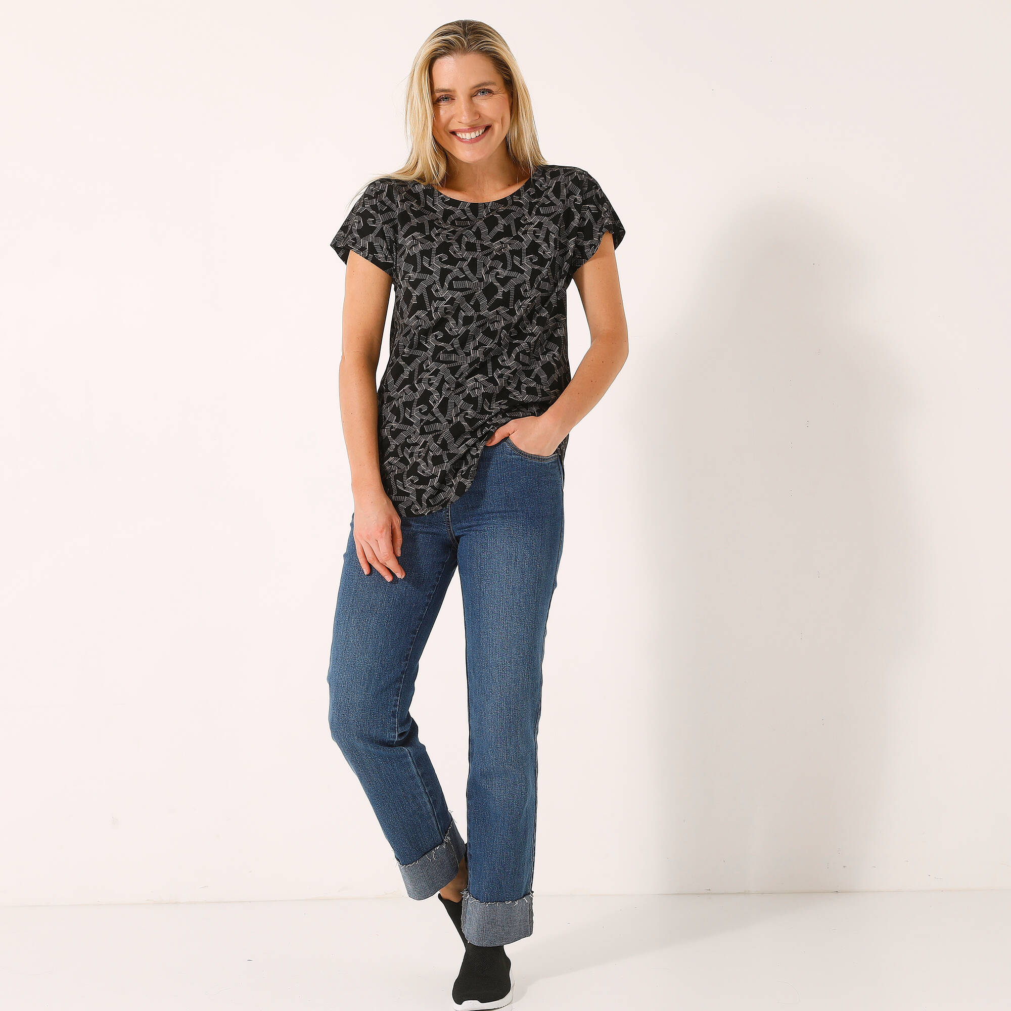 Tee-shirt manches courtes, imprimé