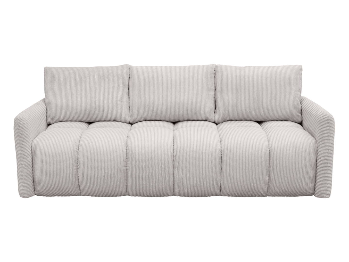 Sofa trzyosobowa Nay rozkładana z pojemnikiem beżowa