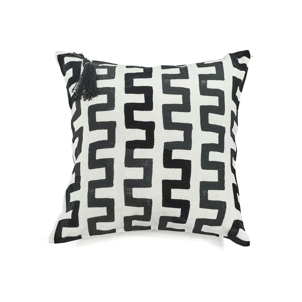 AFRIQUE ETNIQUE - Coussin en lin pur lavé Mbombela 45x45