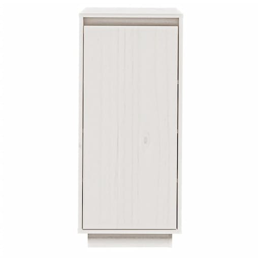 NNEVL Shoe Cabinet White 35x35x80 cm Solid Wood Pine