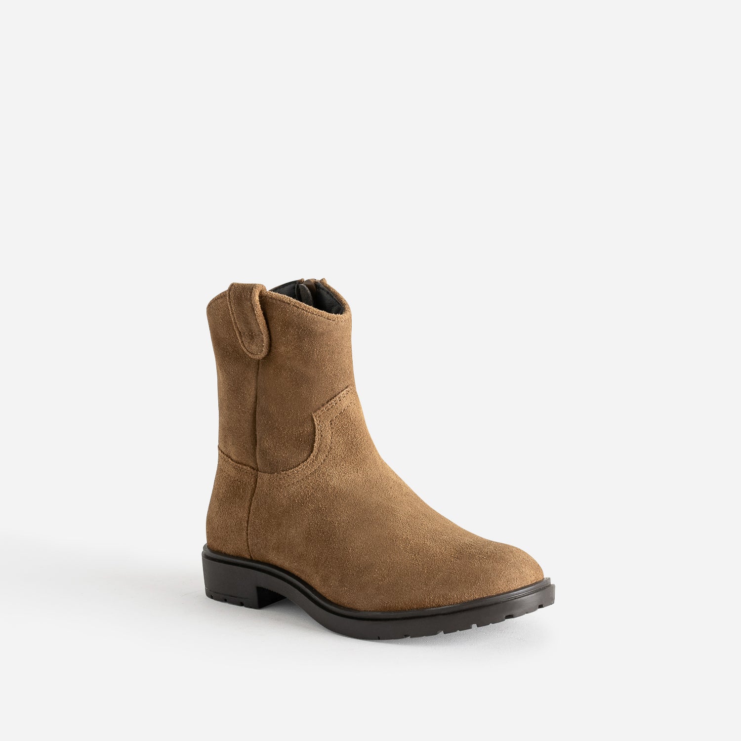 Boots BUGGY camel cuir velours