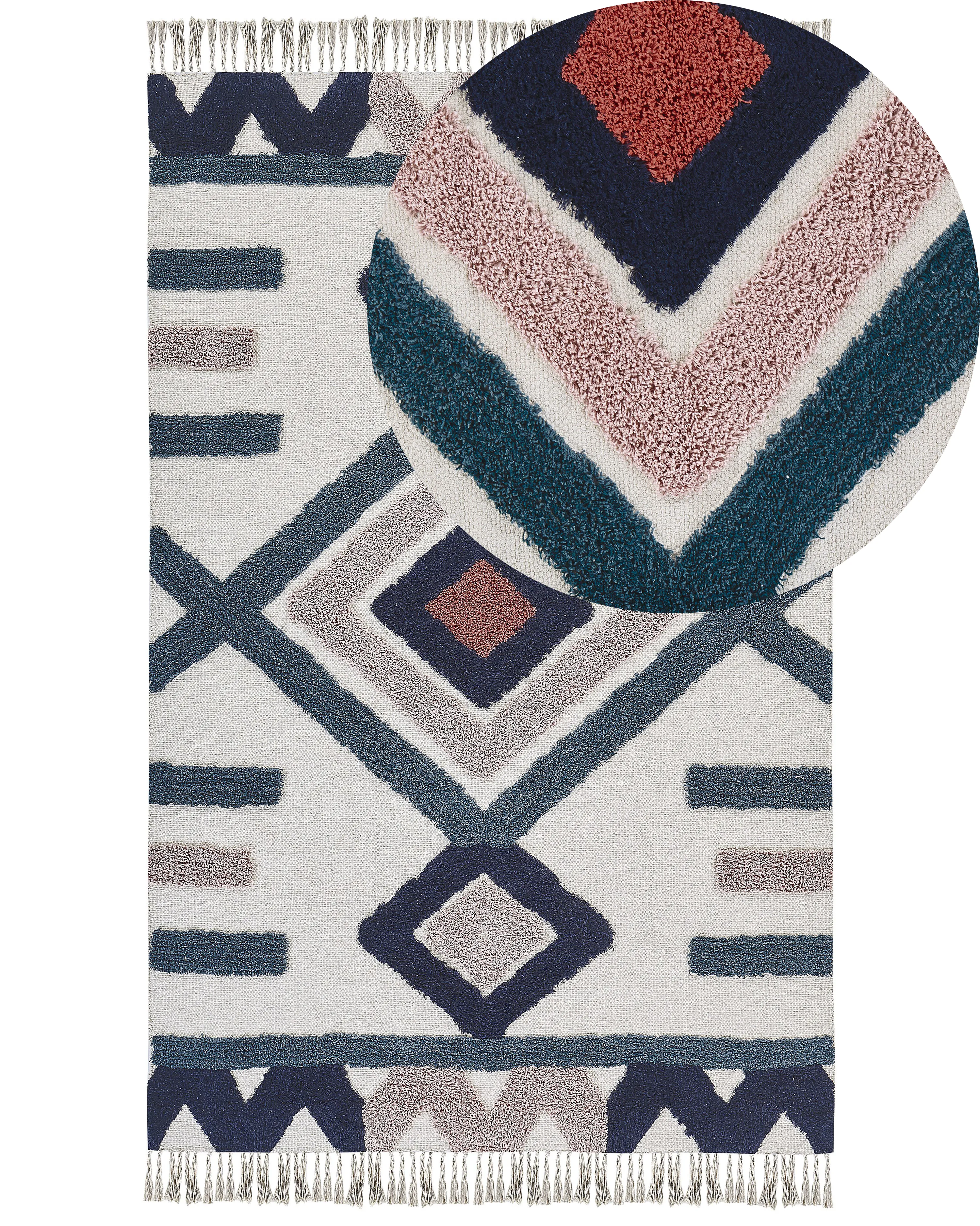 Rug KOZLU Multicolour 140 x 200 cm Cotton