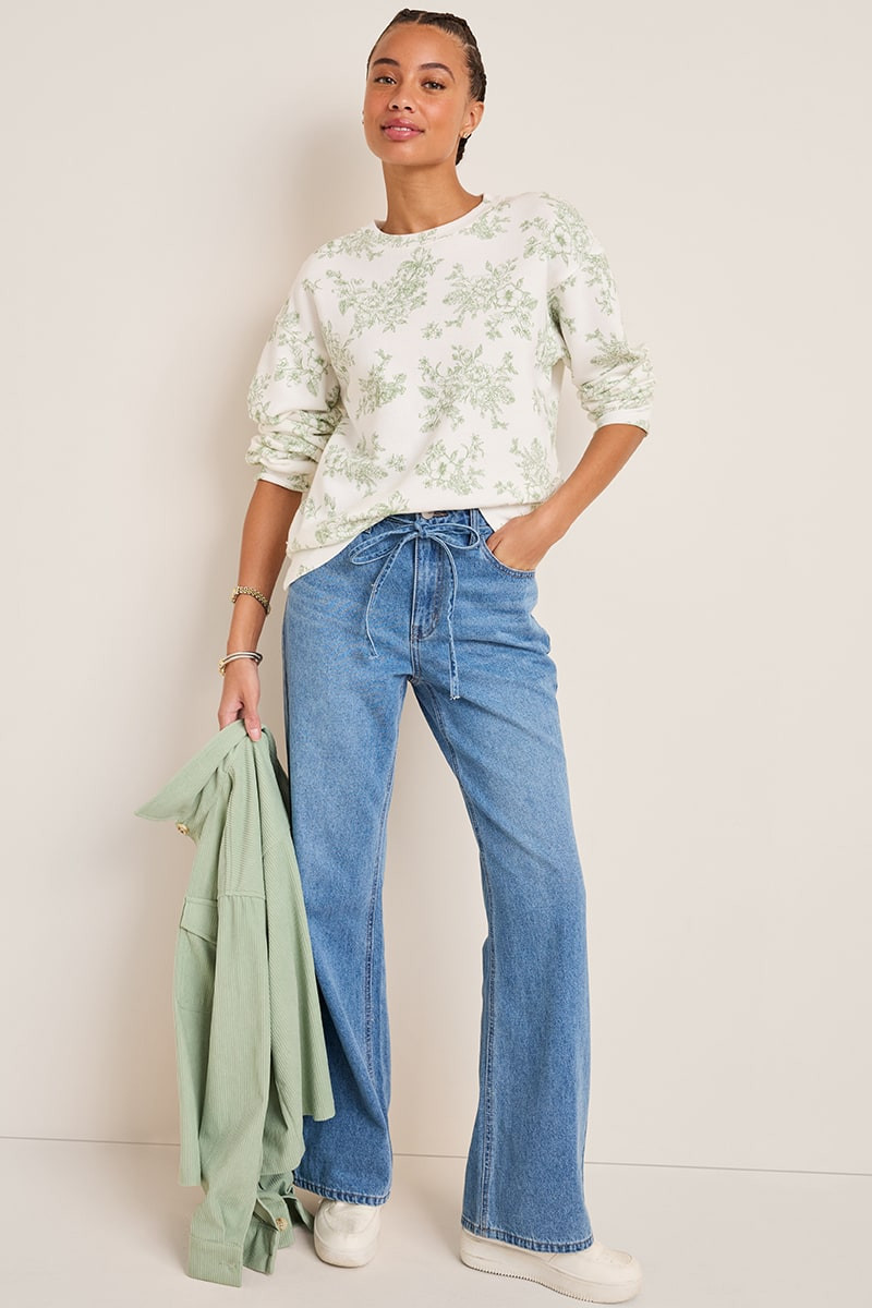 Ella Tie Front Jeans