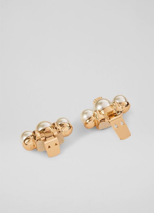 Vana Pearl Gold Shoe Clip