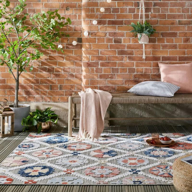 - Tapis d'extérieur/ intérieur multicolore Plaza 200 x 290