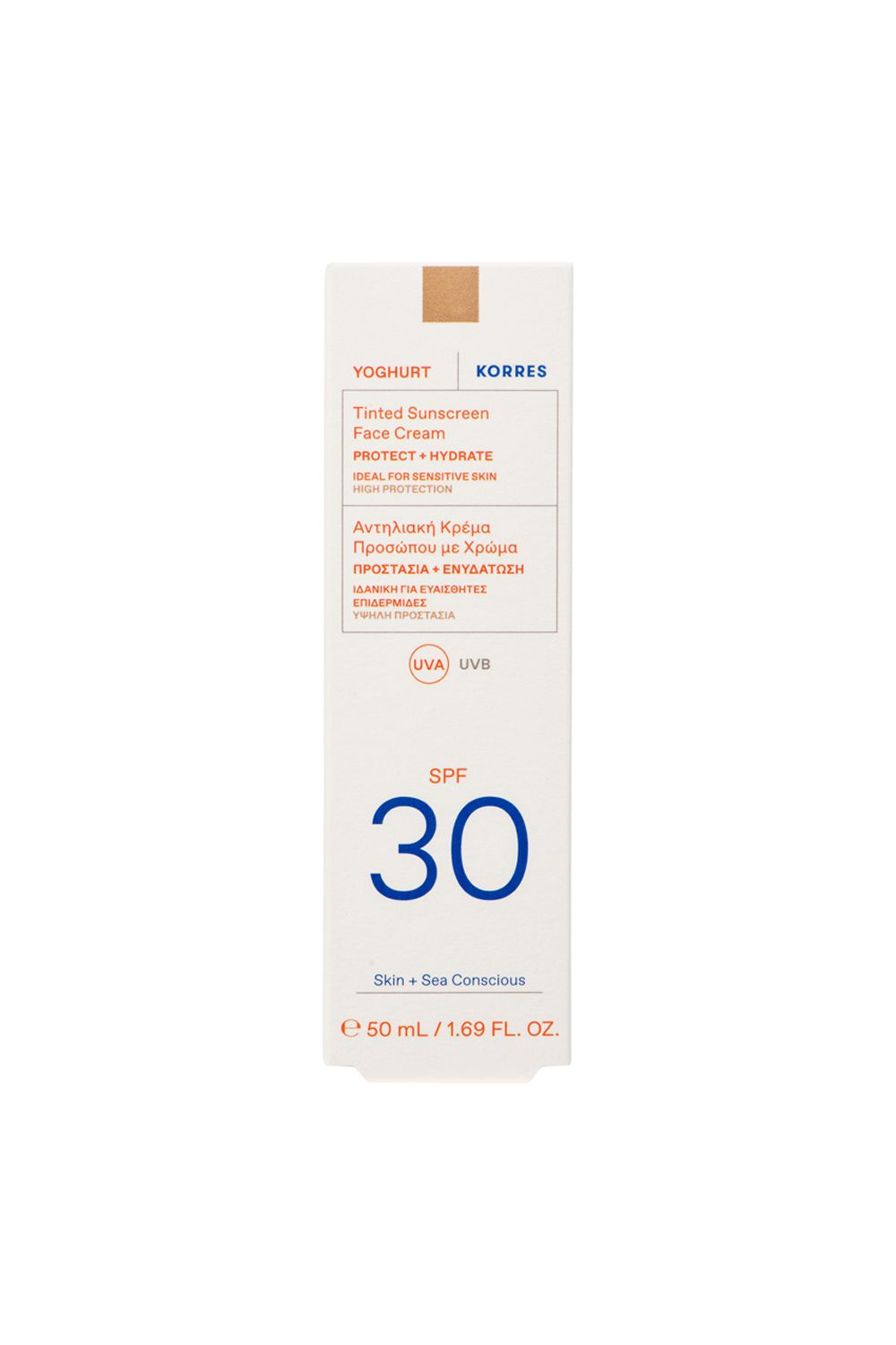 Korres Yoghurt Tinted Sunscreen Face Cream SPF 30 50ml