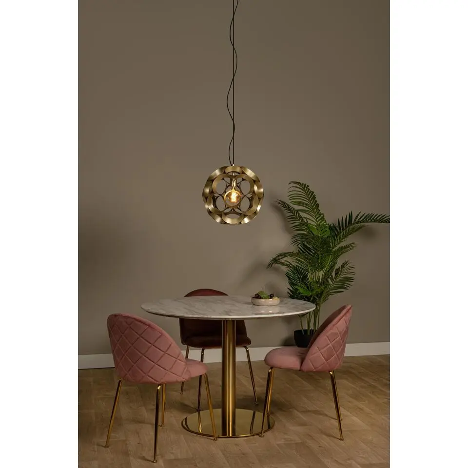 Lucide HANNELORE Hanglamp - Mat Goud / Messing
