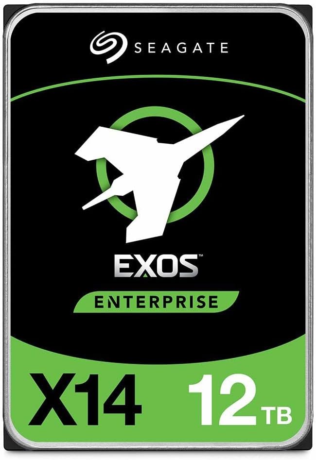 Seagate 12TB HDD Exos X14 SATA 6Gb/s 512e 7200RPM 3.5 Enterprise Hard Drive (Renewed)