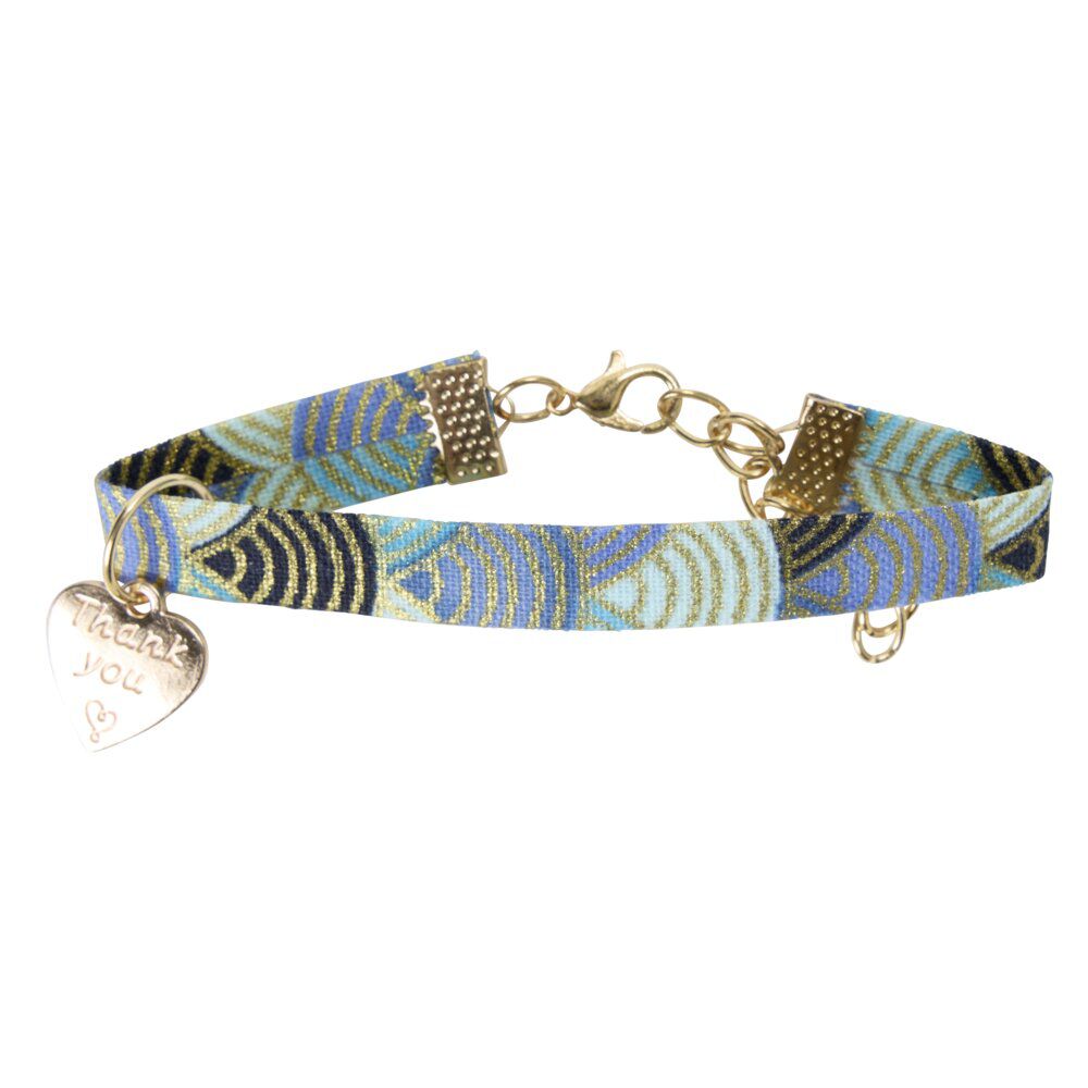 Bracelet remerciement Merci pour cette année pampille coeur L10cm (3 modèles)