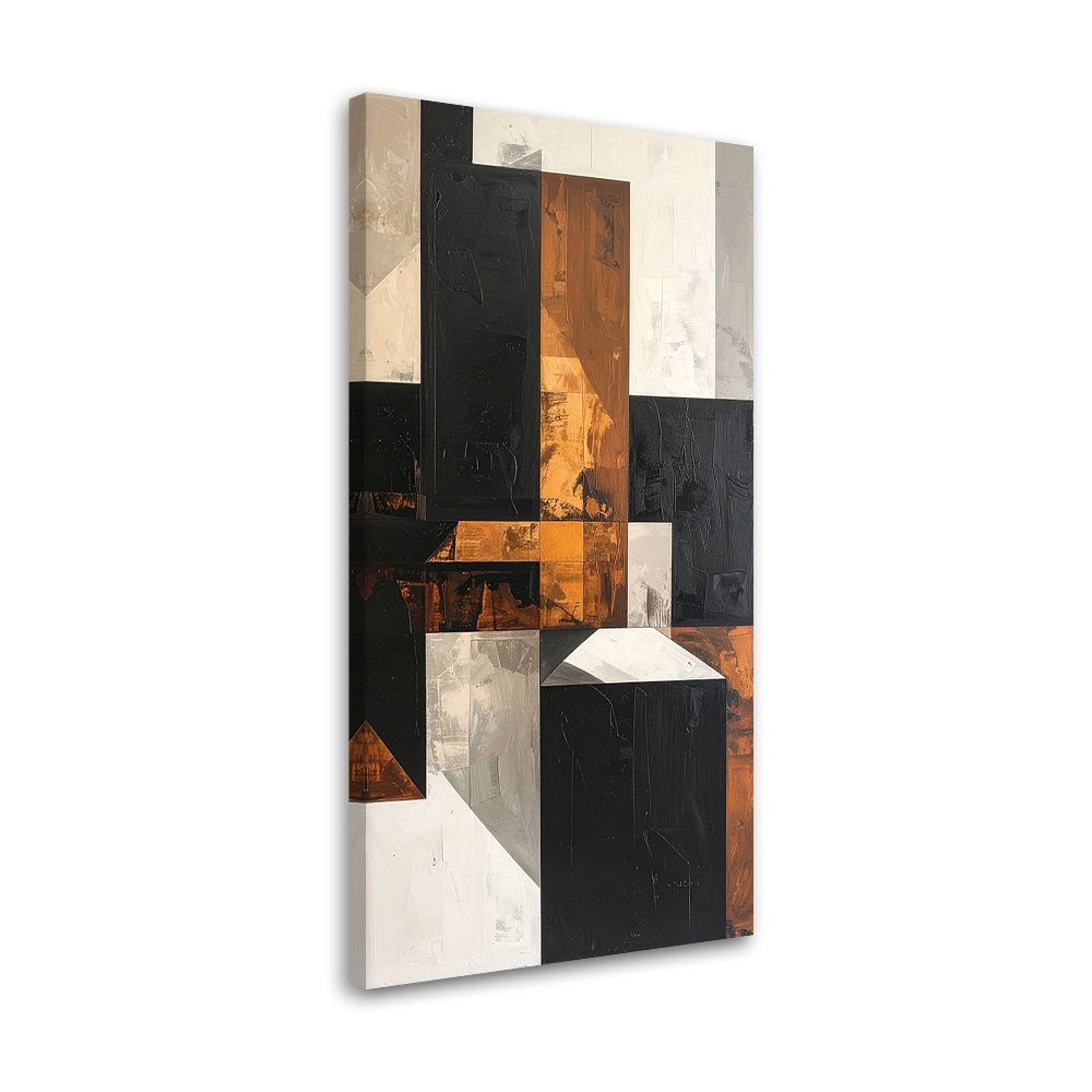 Obraz do salonu sypialni biura loftu, Geometryczne formy abstrakcja 40x80