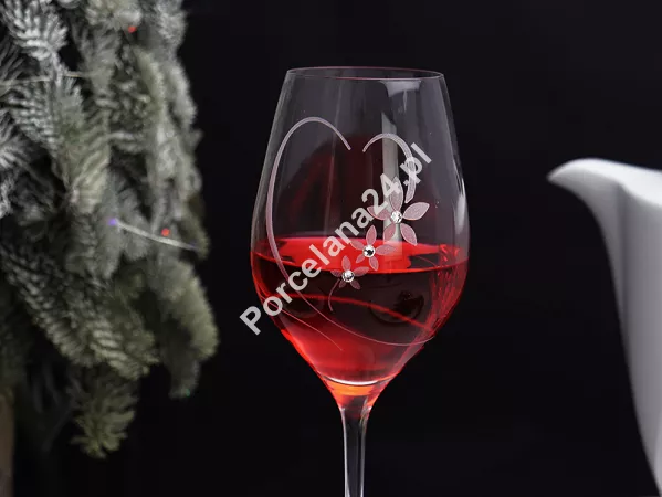Kpl. kieliszków do wina białego 360 ml (2szt) Mati - Serca 21.100-0360