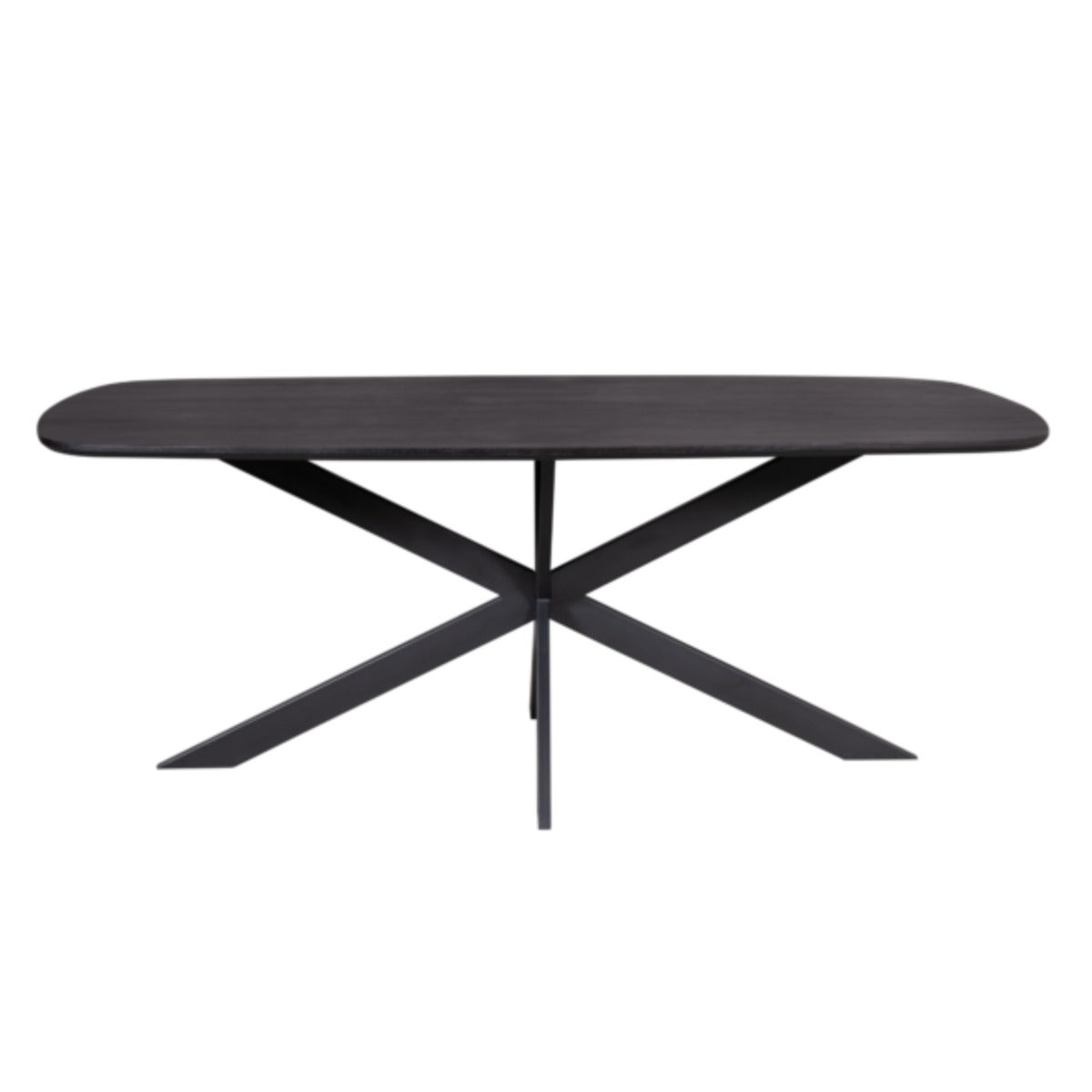 StarFurn Eettafel Elegance - Deens Ovaal Zwart - 200x100x76cm