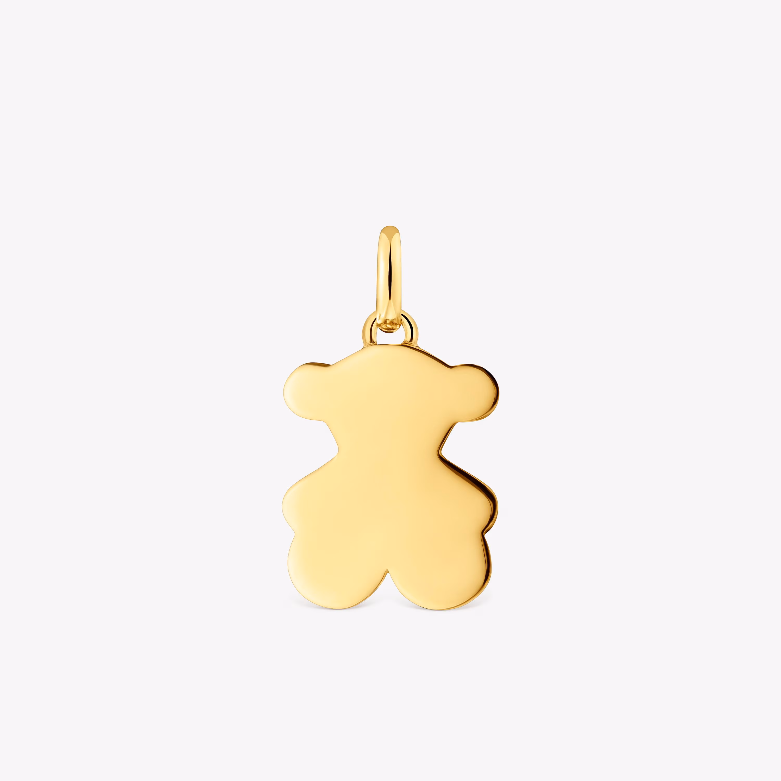 Colgante pequeño oso con baño de oro 18 kt sobre plata 16 mm Sweet Dolls