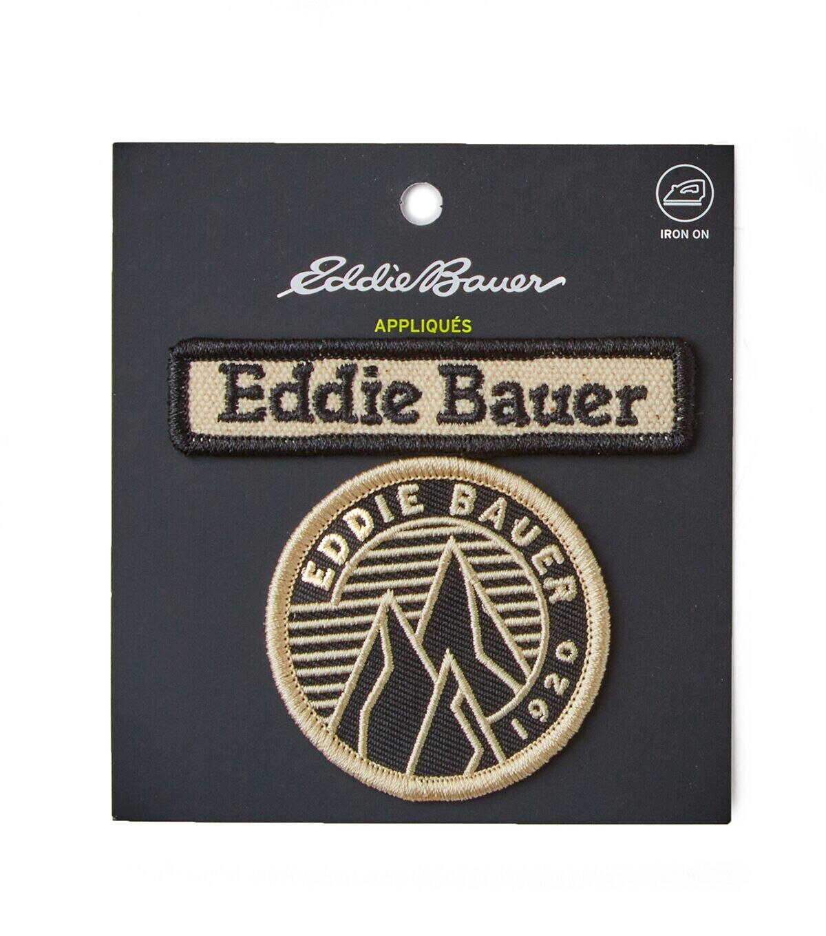 Eddie Bauer 2ct Name Iron On Patches