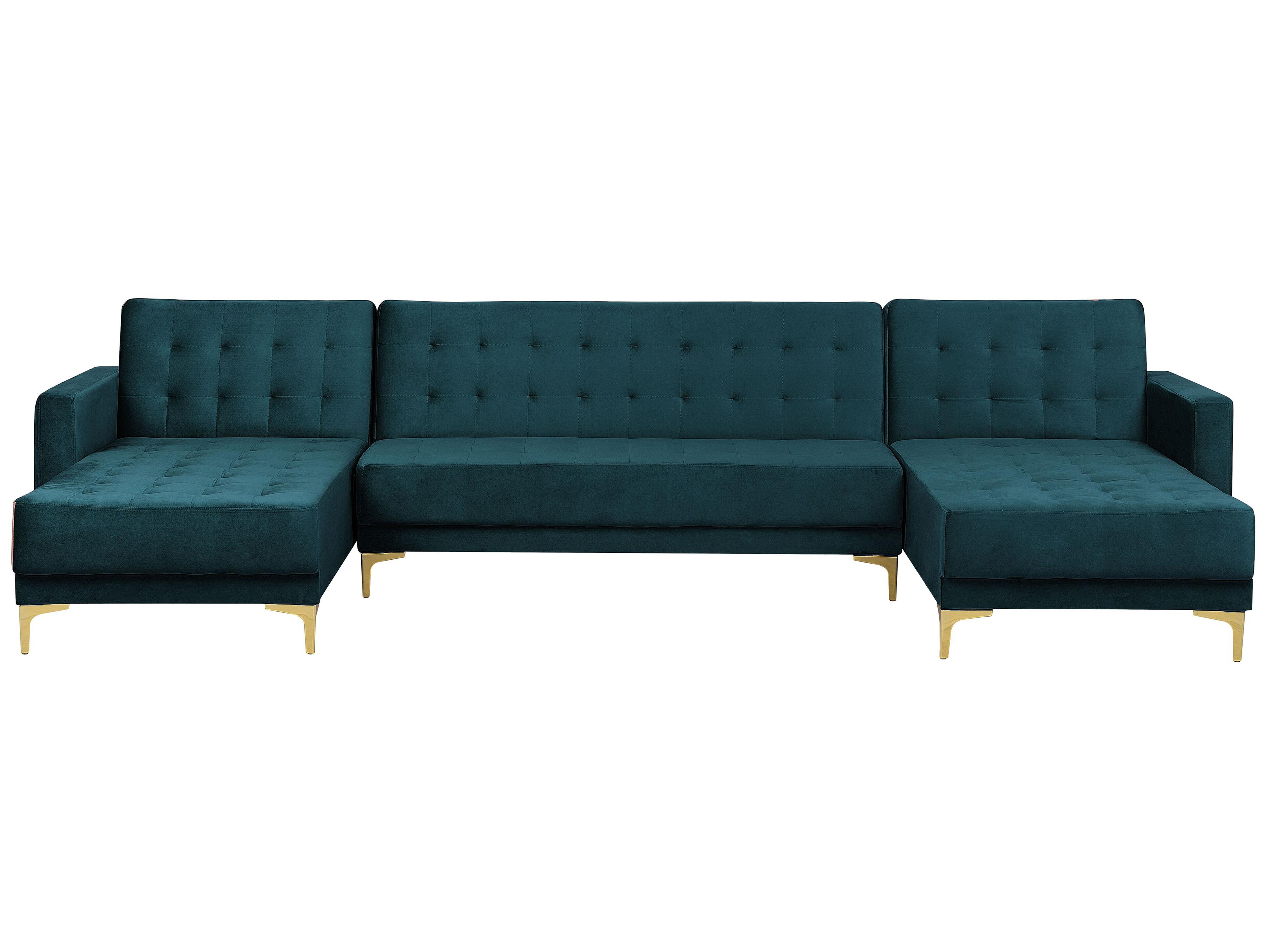 Ottoman ABERDEEN Velvet Teal