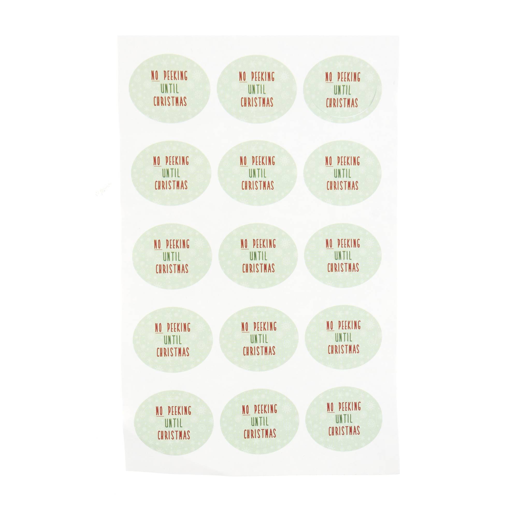 No Peeking Sticker Sheet Sticker Sheet