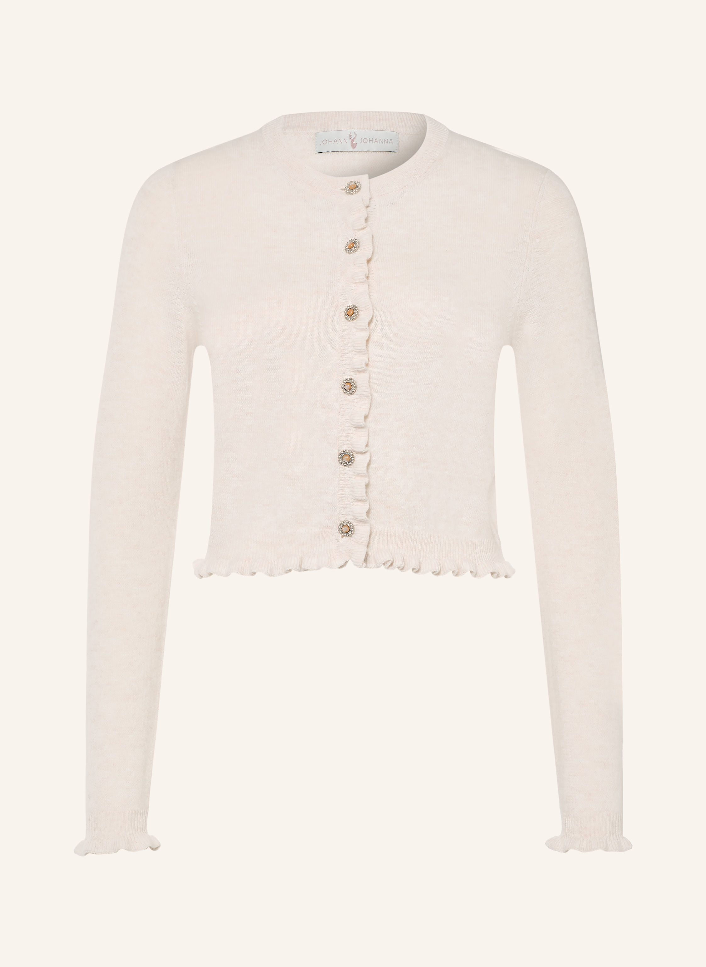 Johann & Johanna Strickjacke mit Rüschen