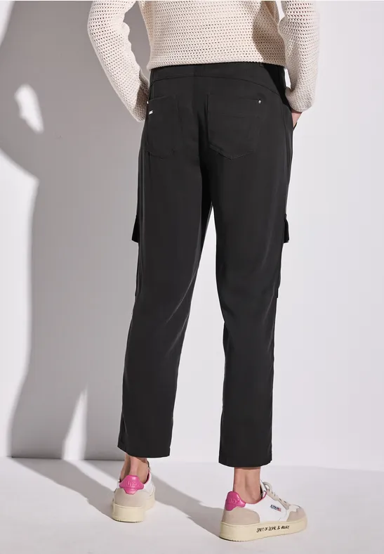 Paperbag Hose im Cargo-Look