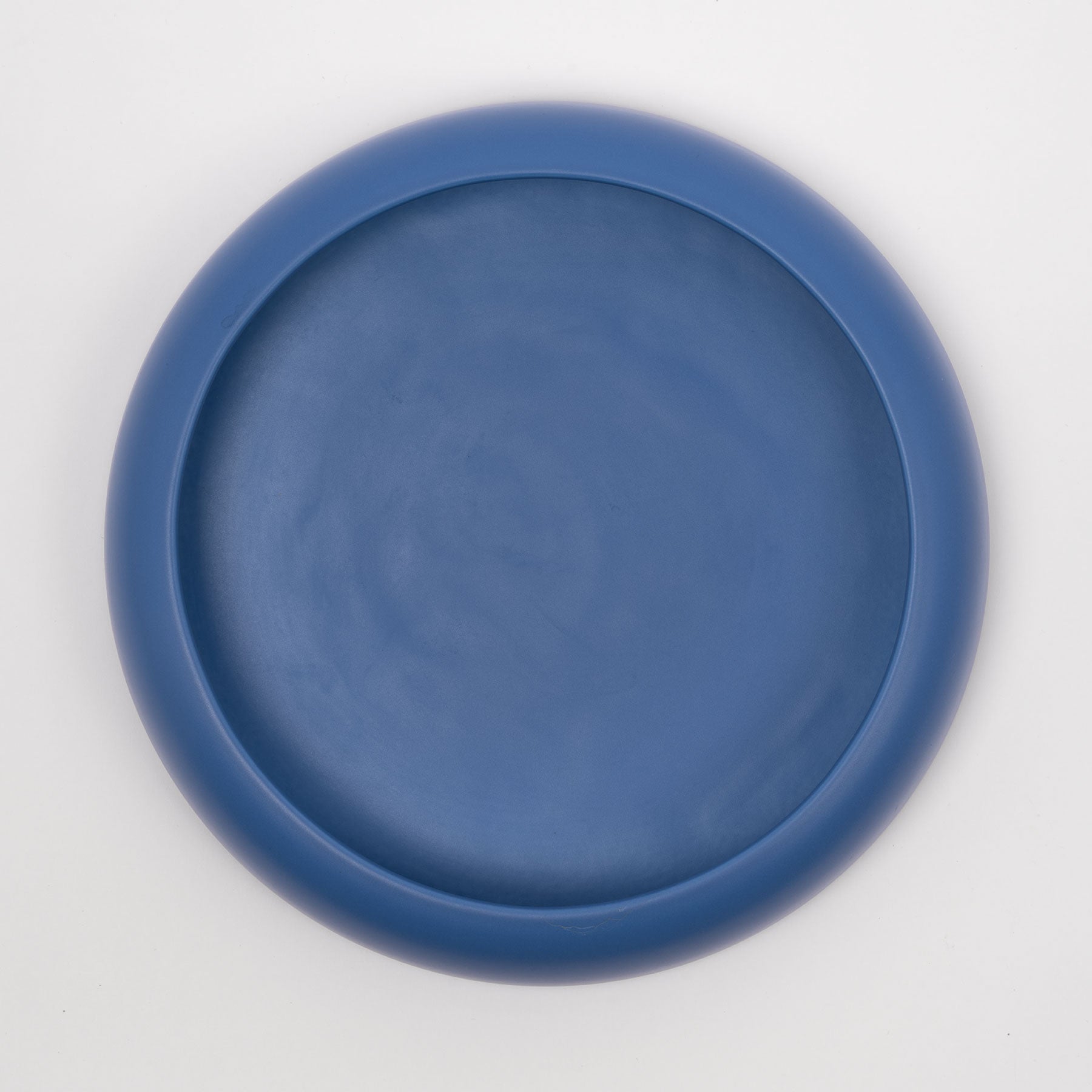 Large Electric Blue Low-Profile Centerpiece Bowl