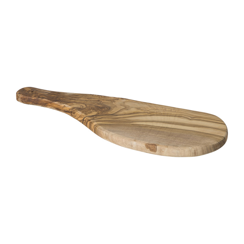Borrelplank olijfhout medium - bruin - 35x14 cm