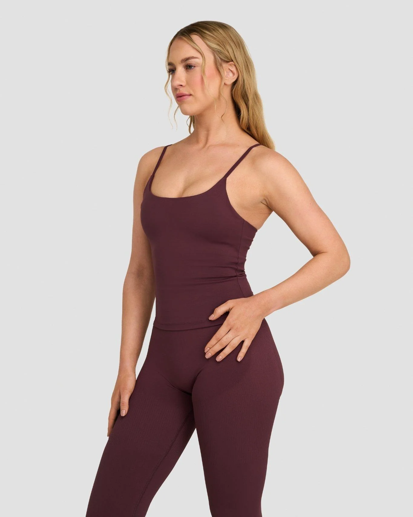 Elevate™ Sculpting Seamless Scoop Neck Cami | Dark Mauve