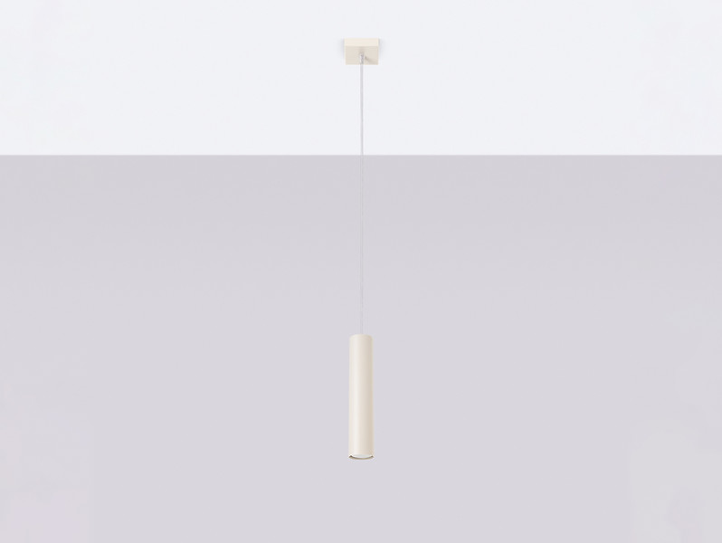 Lampa wisząca Lagos stalowa 118 cm stalowa beżowa